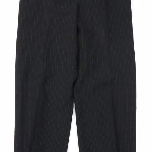 George Womens Black Striped  Trousers  Size 14 L28 in