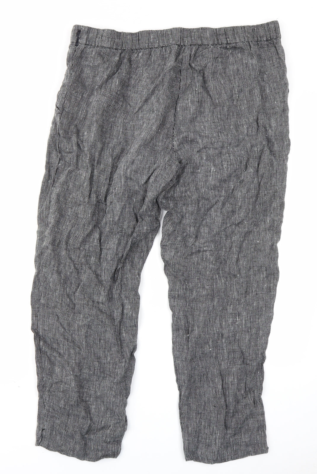 TU Womens Grey Plaid  Trousers  Size 16 L24 in