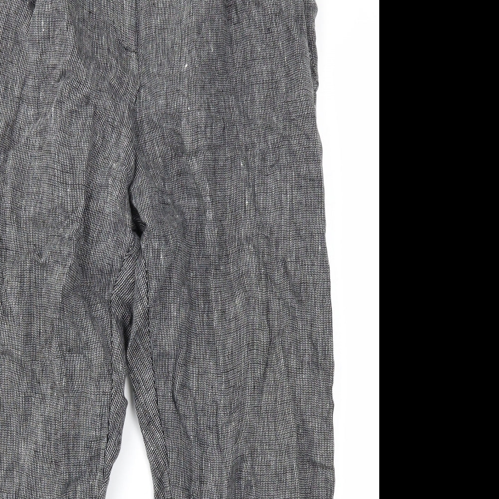 TU Womens Grey Plaid  Trousers  Size 16 L24 in