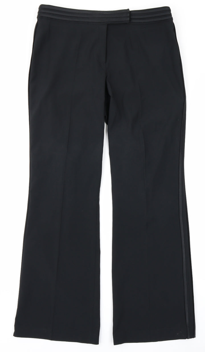 M&Co Womens Black Trousers Size 12 L27 in