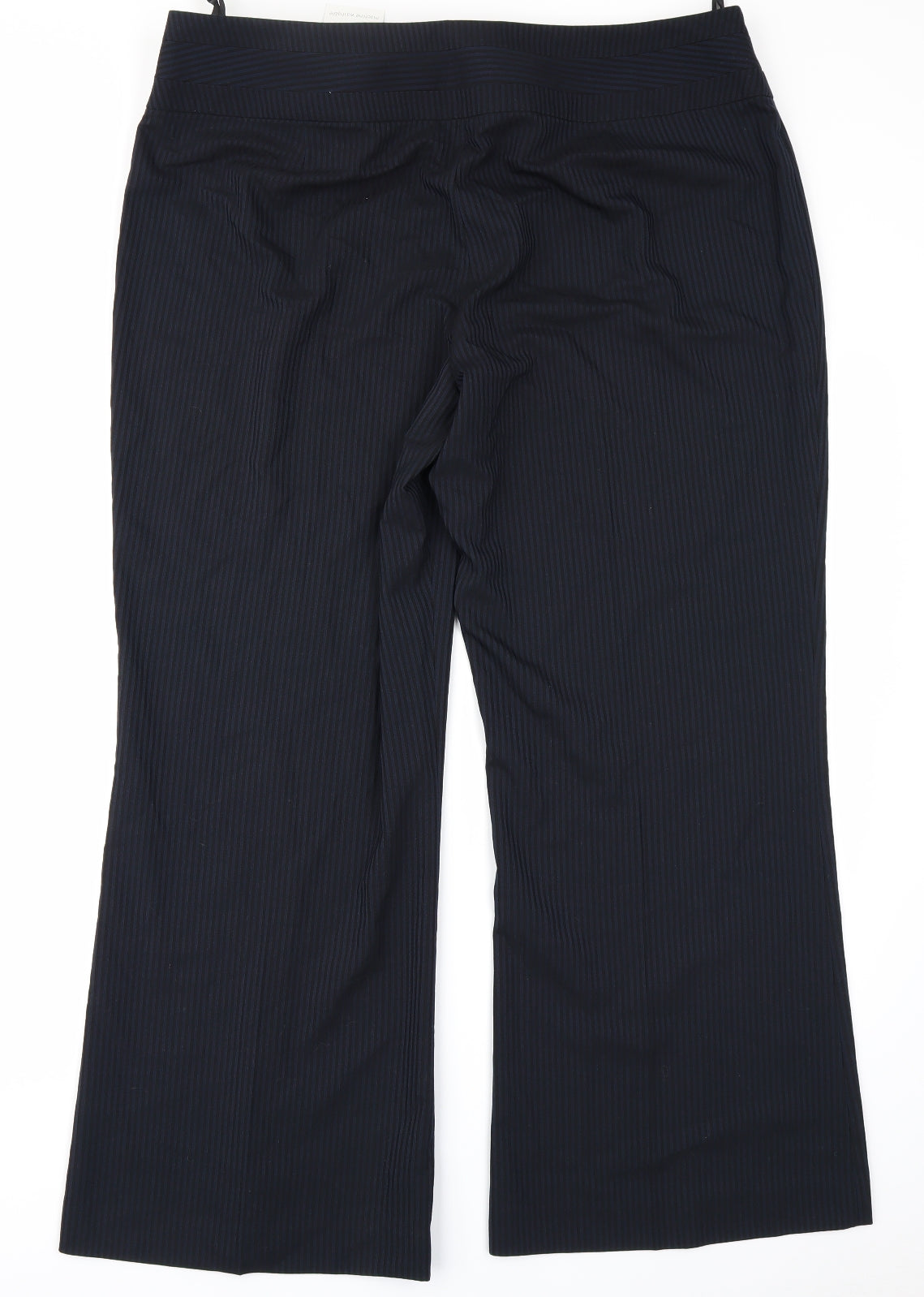 Collection Womens Blue Striped  Trousers  Size 18 L28 in