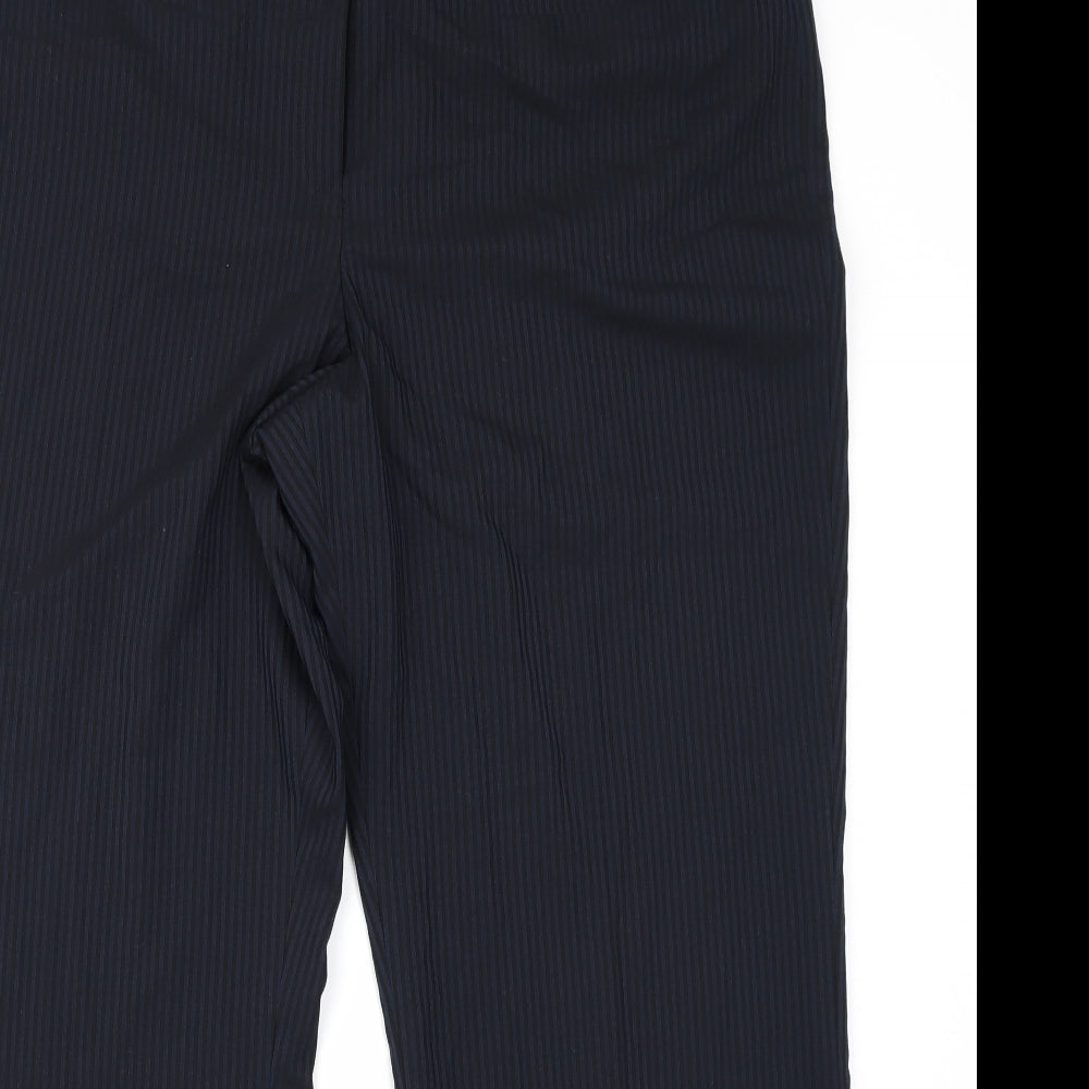 Collection Womens Blue Striped  Trousers  Size 18 L28 in