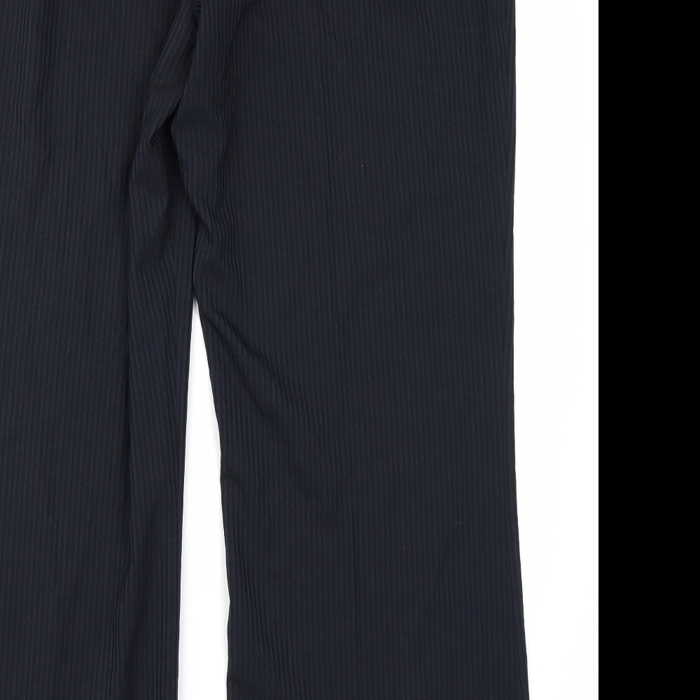 Collection Womens Blue Striped  Trousers  Size 18 L28 in