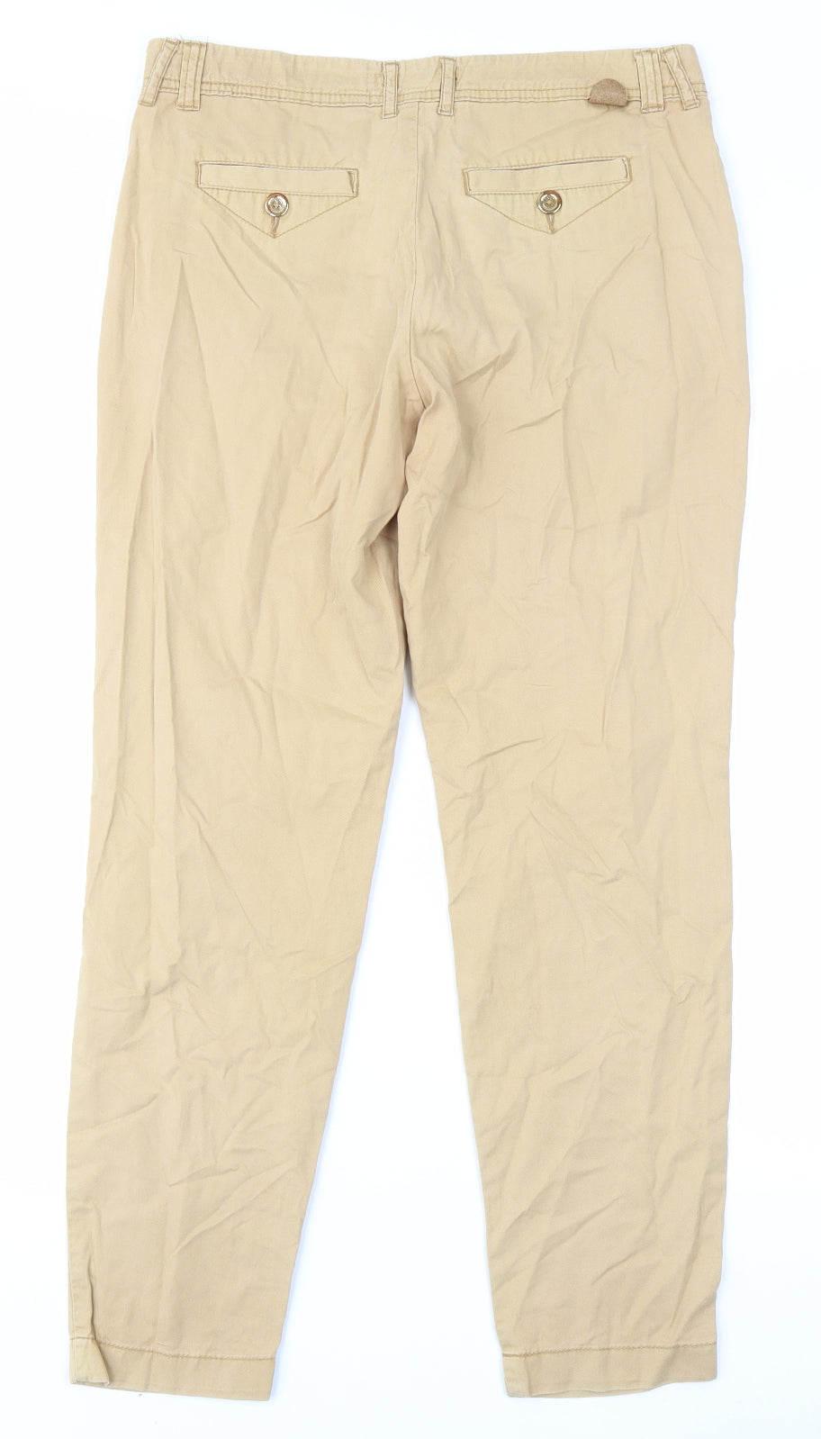 River Island Womens Brown   Chino Trousers Size 8 L26 in