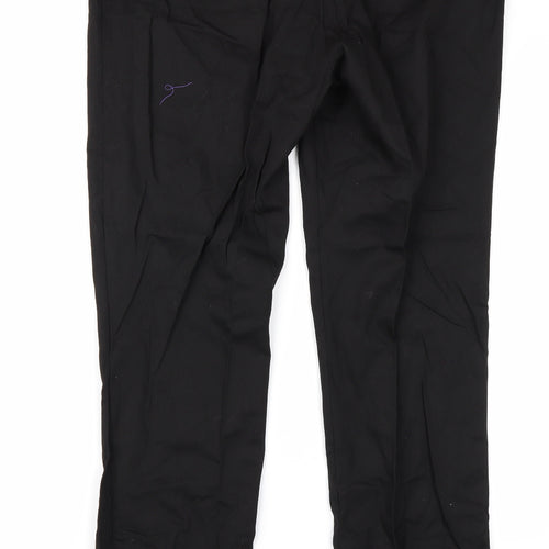 M&Co Womens Black   Trousers  Size 16 L28 in