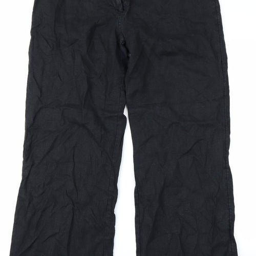 Oasis Womens Black   Cargo Trousers Size 16 L29 in