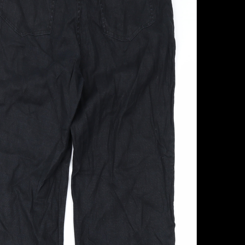 Oasis Womens Black   Cargo Trousers Size 16 L29 in