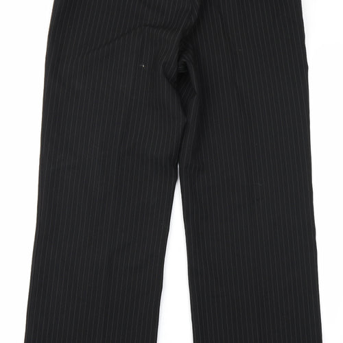 Papaya Womens Black Striped  Trousers  Size 14 L28 in