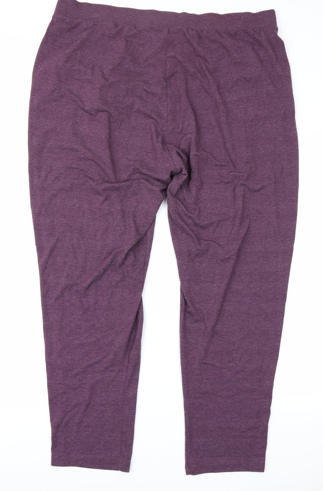 M&S Collection Womens Purple   Jogger Trousers Size 20 L25 in
