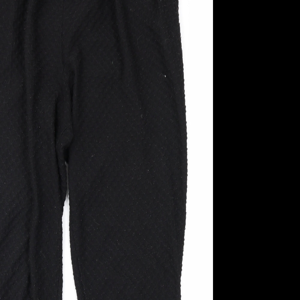 H&M Womens Black   Trousers  Size M L26 in