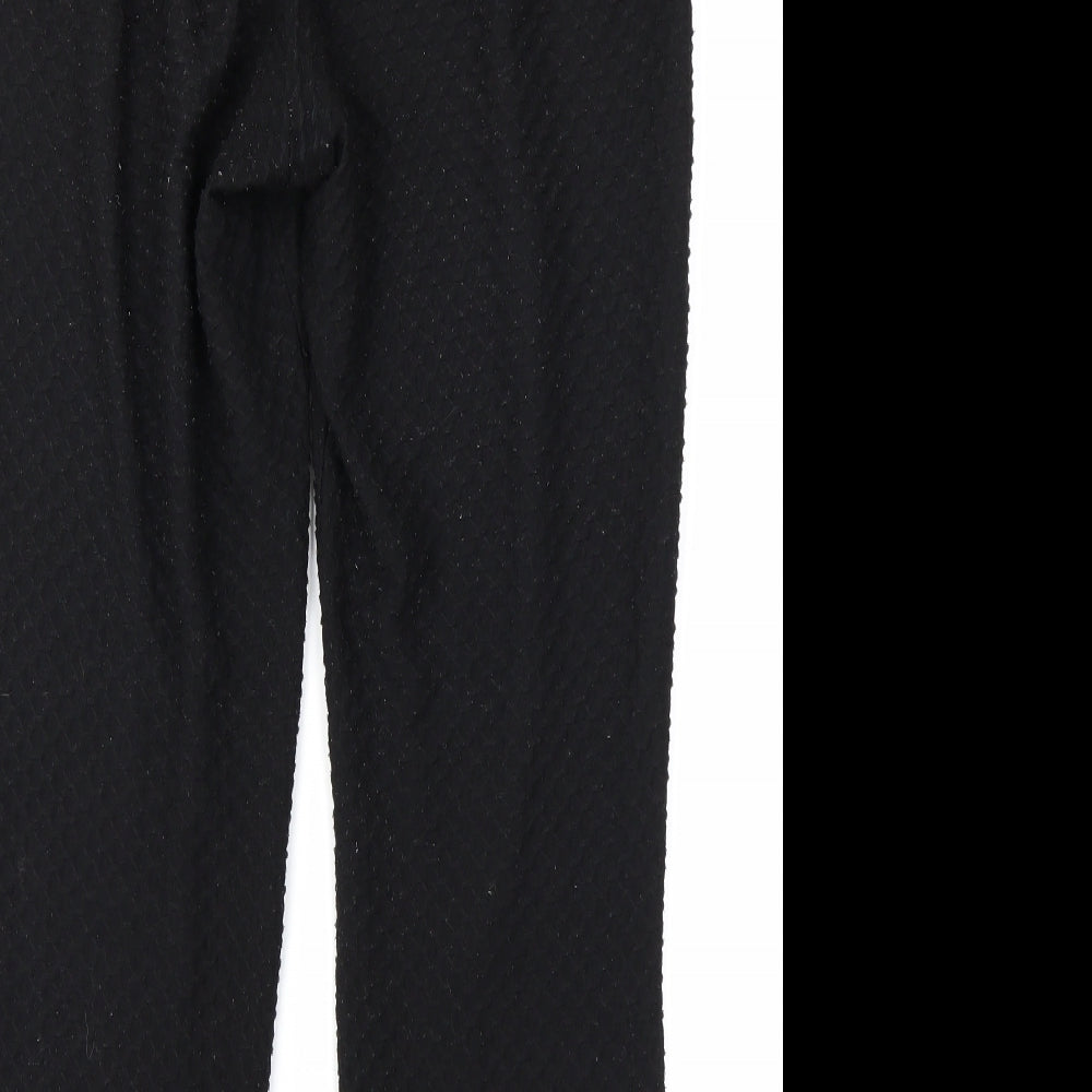 H&M Womens Black   Trousers  Size M L26 in