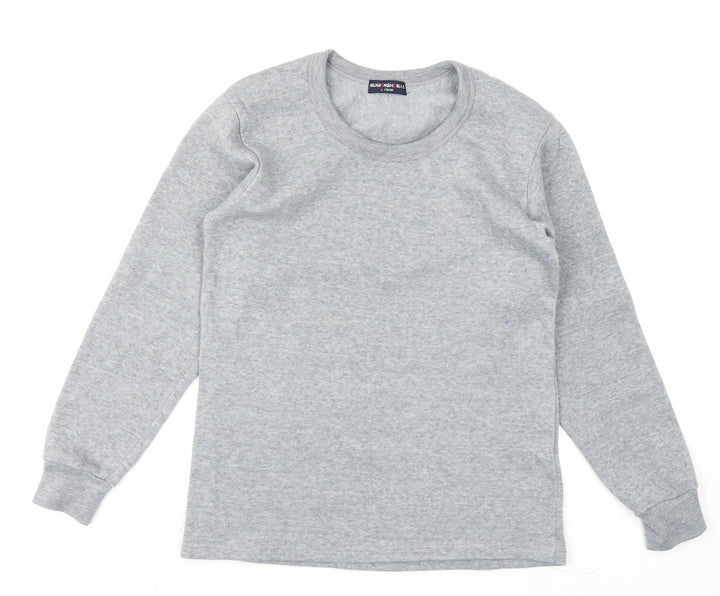 Nanrenshe Boys Grey Fleece Pullover Sweatshirt Size L