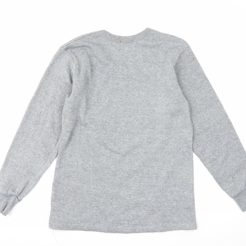 Nanrenshe Boys Grey  Fleece Pullover Sweatshirt Size L