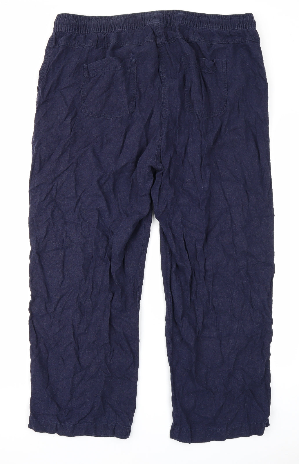 M&Co Womens Blue   Cargo Trousers Size 20 L24 in