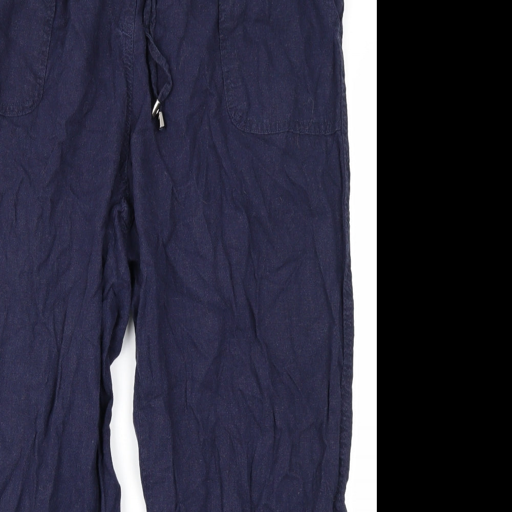 M&Co Womens Blue   Cargo Trousers Size 20 L24 in