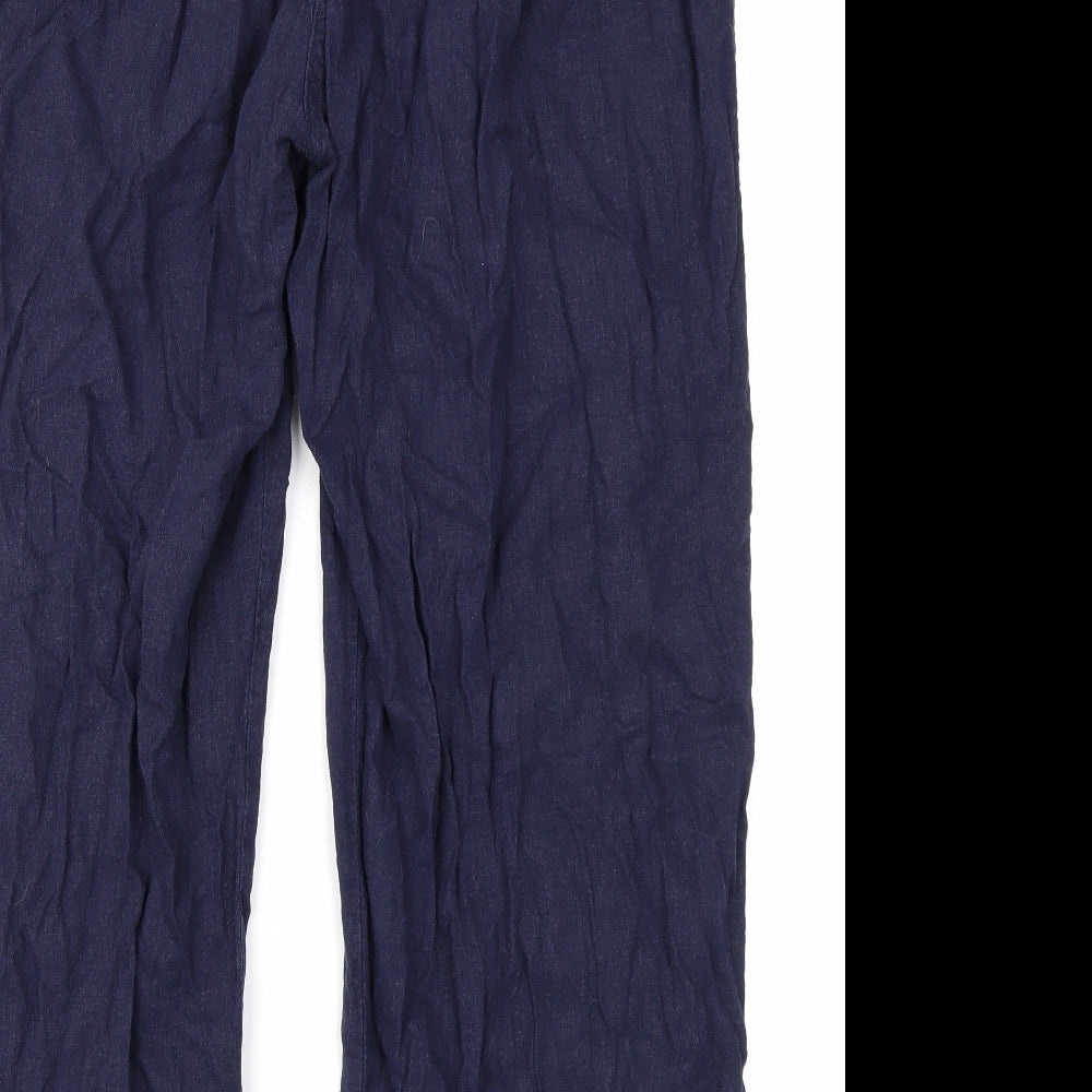 M&Co Womens Blue   Cargo Trousers Size 20 L24 in