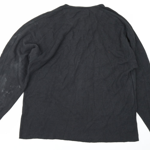 Petroleum Mens Black   Pullover Sweatshirt Size XL