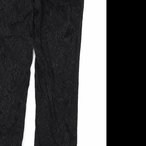 George Womens Black Animal Print  Trousers  Size 14 L26 in