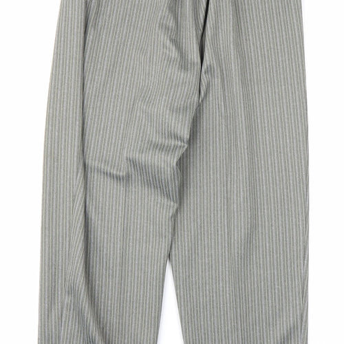 Berkertex Womens Green Striped  Trousers  Size 14 L26 in