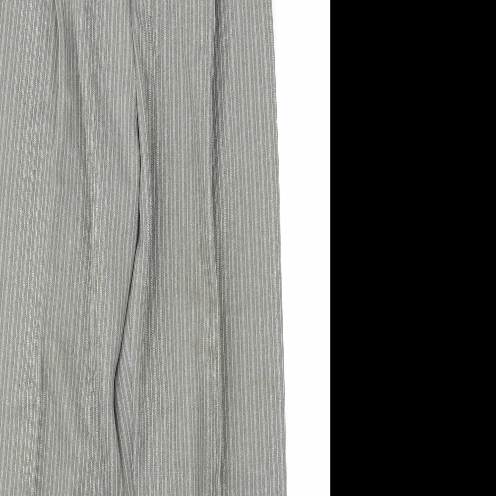 Berkertex Womens Green Striped  Trousers  Size 14 L26 in
