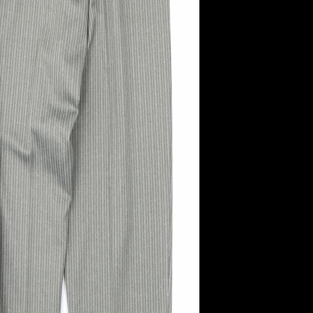 Berkertex Womens Green Striped  Trousers  Size 14 L26 in