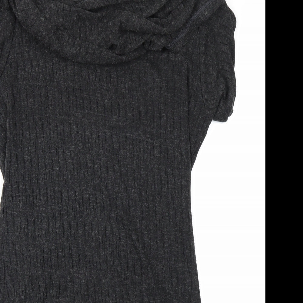 Bench Womens Grey  Knit Jumper Dress  Size M