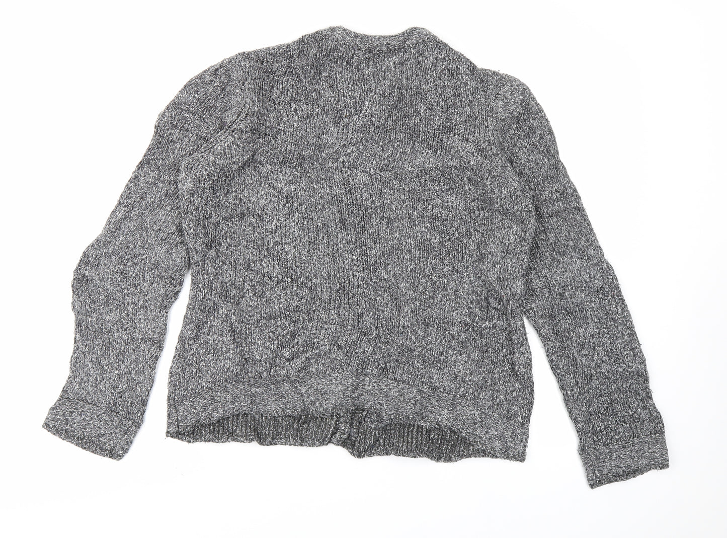 BM Womens Grey   Cardigan Jumper Size M
