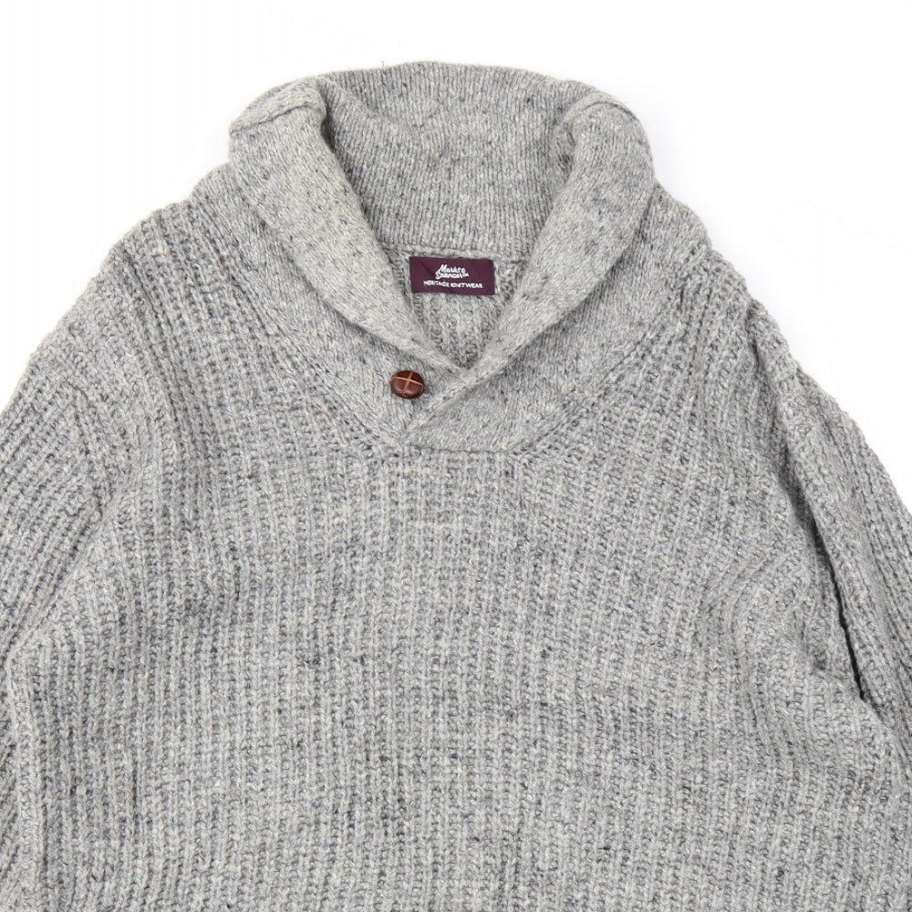 Marks & Spencer Mens Grey   Pullover Jumper Size L