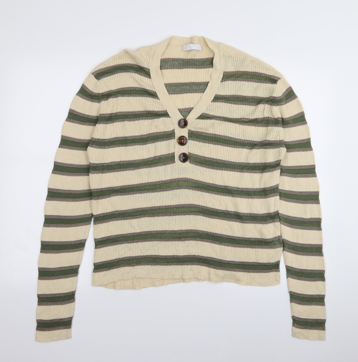 Per Una Womens Multicoloured Striped  Basic T-Shirt Size 22