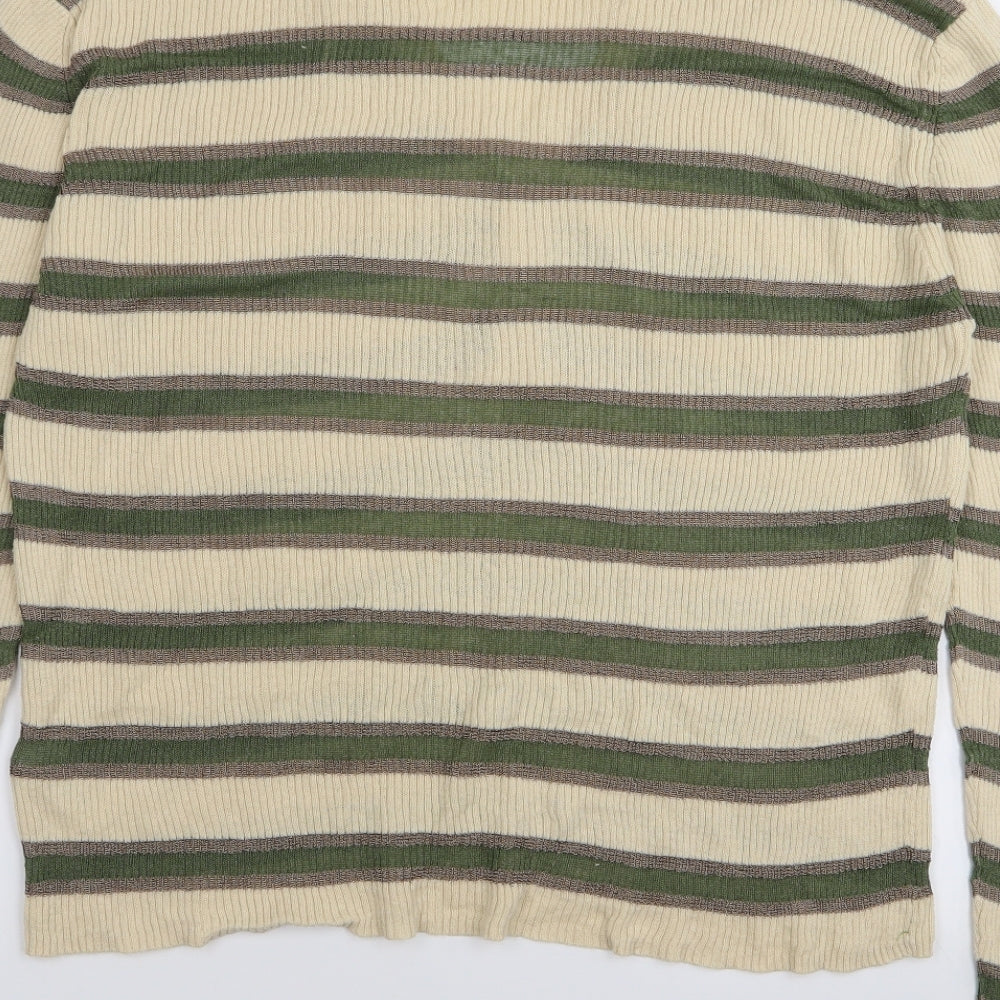 Per Una Womens Multicoloured Striped  Basic T-Shirt Size 22