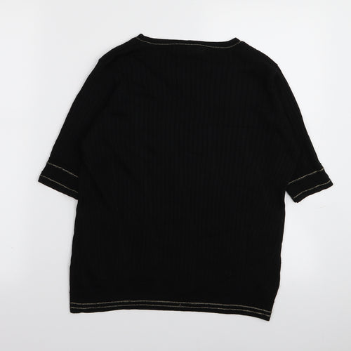 Per Una Womens Black   Basic T-Shirt Size 14