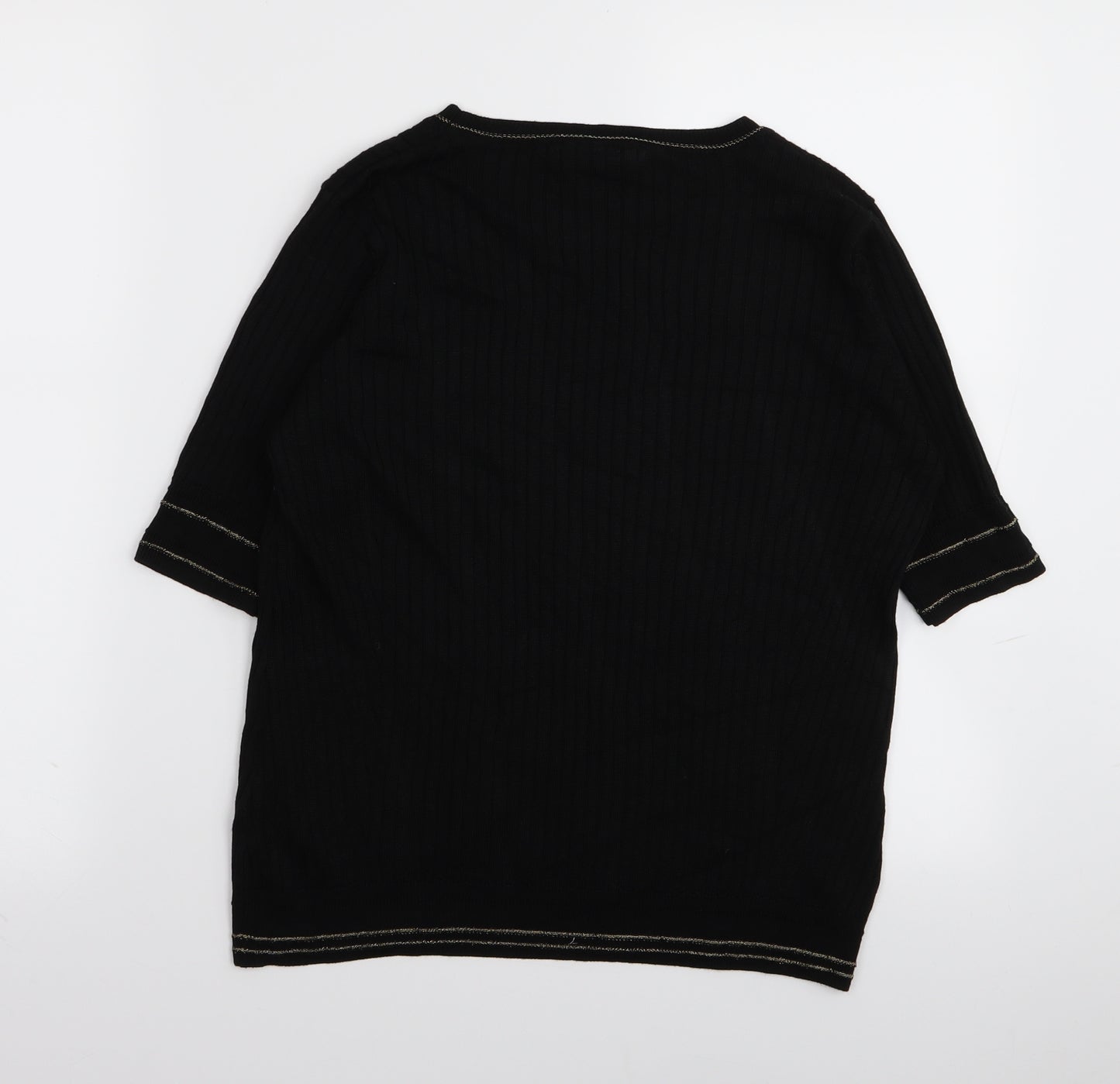Per Una Womens Black   Basic T-Shirt Size 14