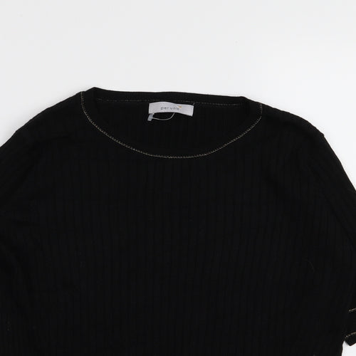Per Una Womens Black   Basic T-Shirt Size 14
