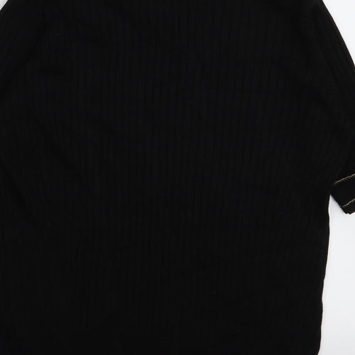 Per Una Womens Black   Basic T-Shirt Size 14