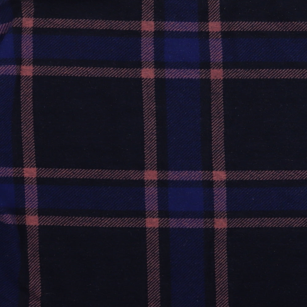 M&S Womens Multicoloured Check  Basic T-Shirt Size 14
