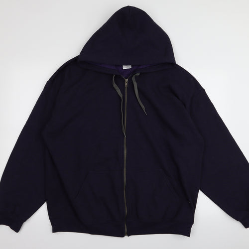 Gildan Mens Purple   Pullover Jumper Size XL