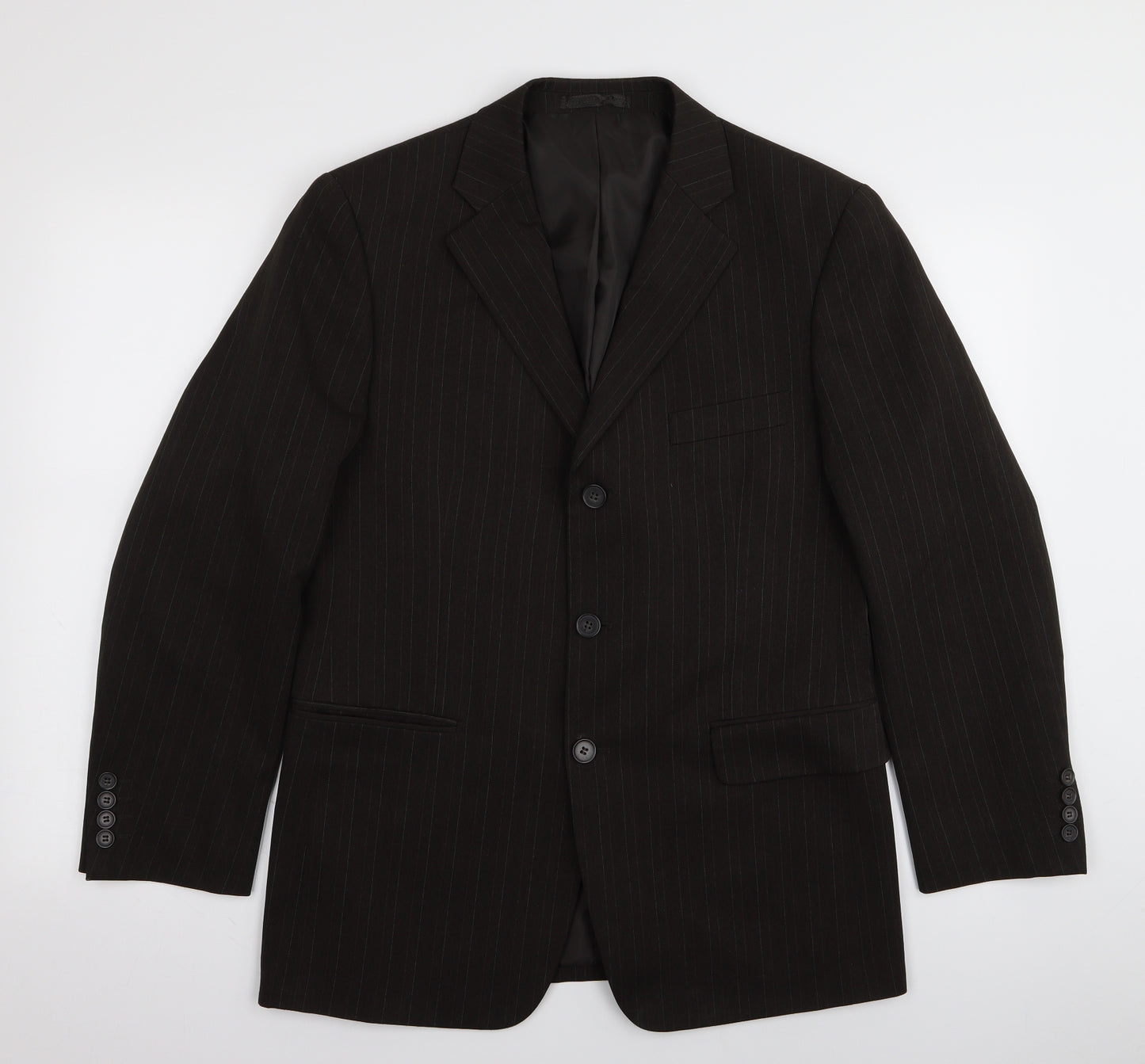 Taylor & Wright Mens Brown Striped  Jacket Blazer Size 38