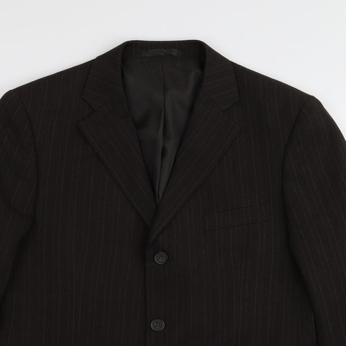 Taylor & Wright Mens Brown Striped  Jacket Blazer Size 38