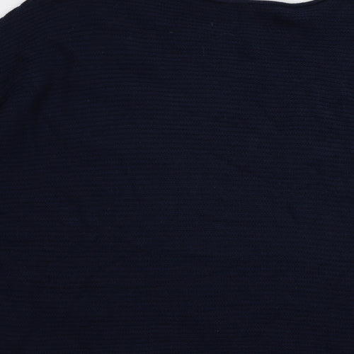 Doris Stretch Womens Blue Striped  Pullover Jumper Size 14