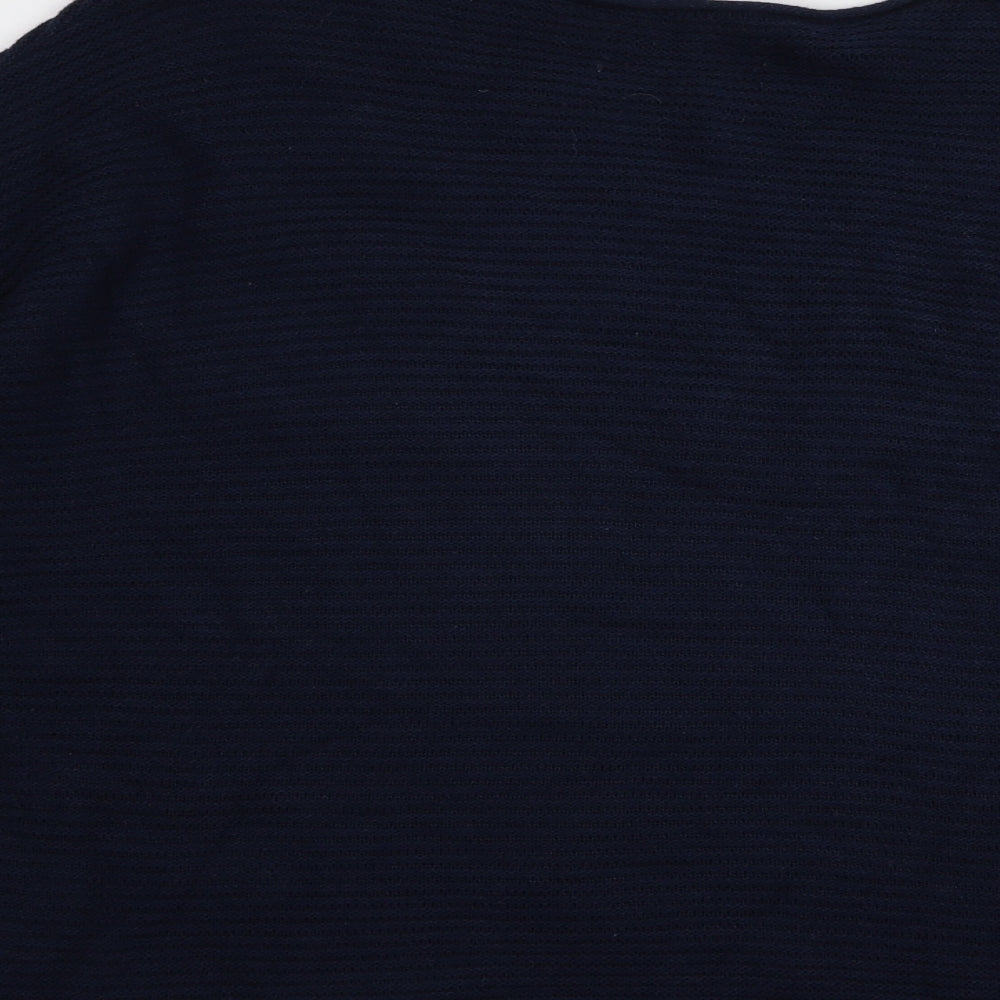 Doris Stretch Womens Blue Striped  Pullover Jumper Size 14
