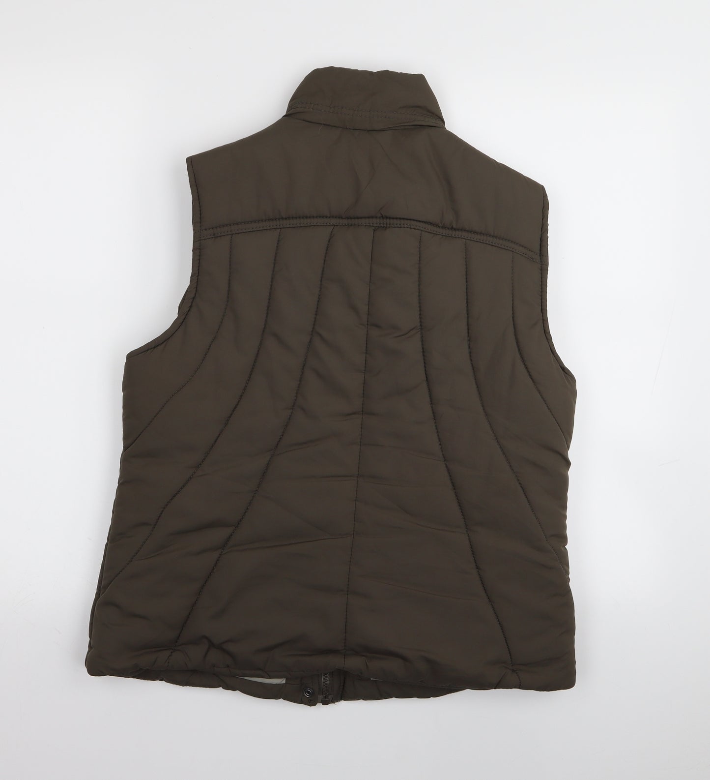 Asda George Womens Brown   Gilet Coat Size 12