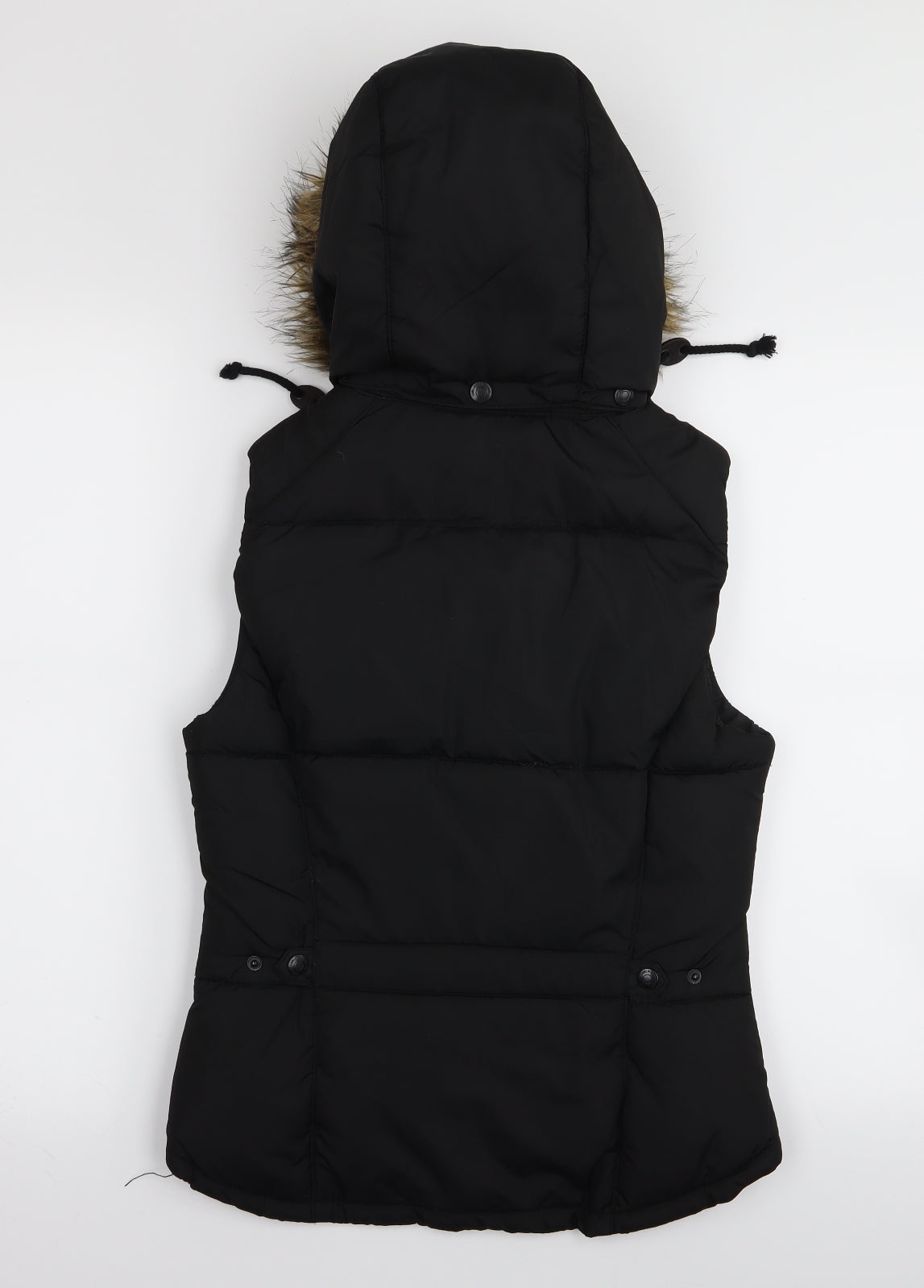 H&M Womens Black   Gilet Coat Size 6