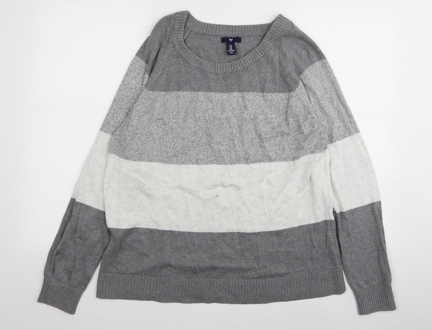 Gap Mens Multicoloured Striped  Pullover Jumper Size XL