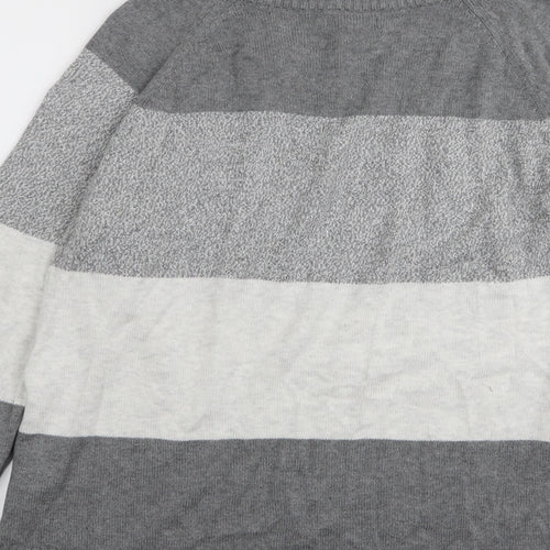 Gap Mens Multicoloured Striped  Pullover Jumper Size XL