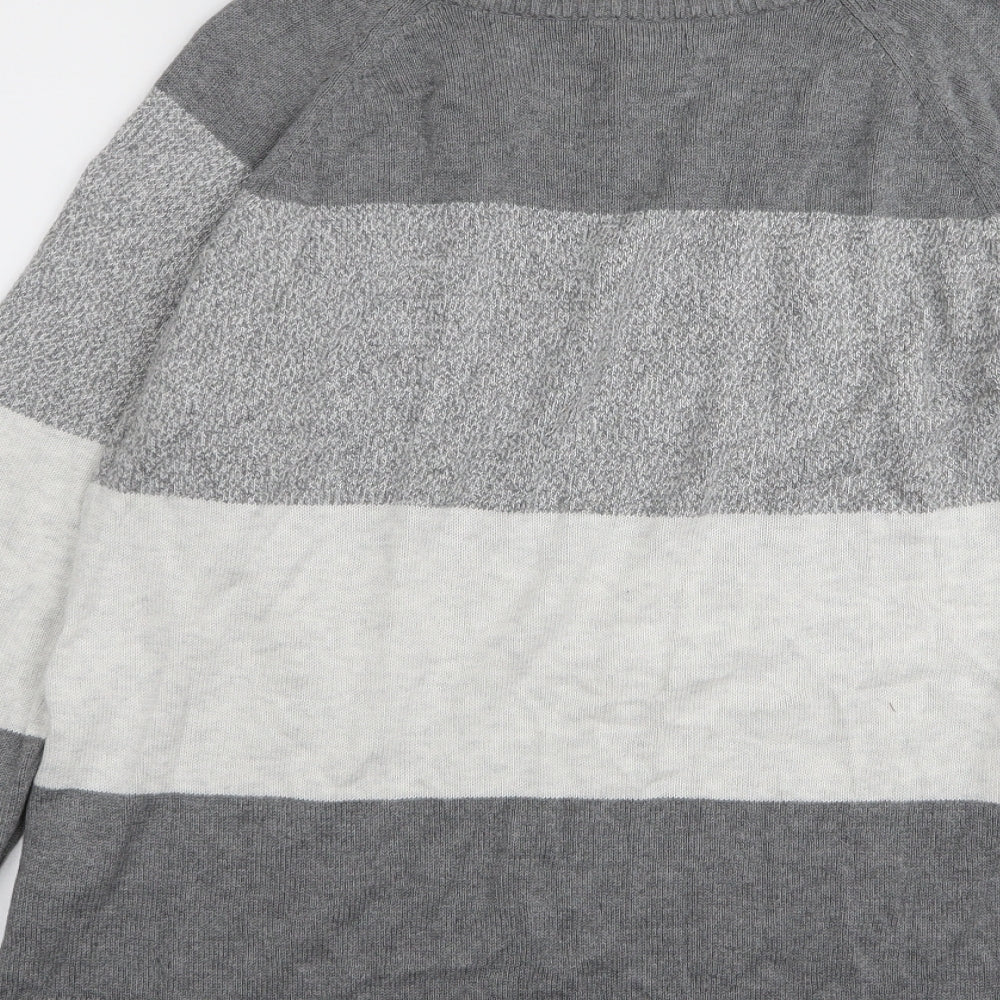 Gap Mens Multicoloured Striped  Pullover Jumper Size XL