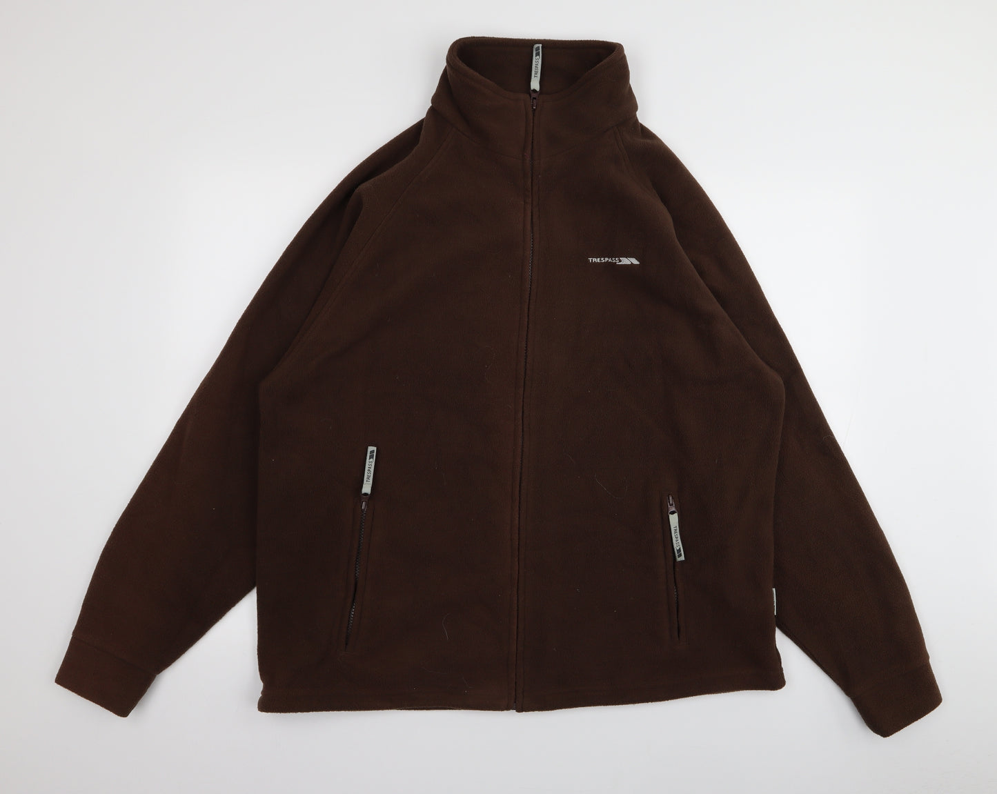 Tresspass Mens Brown   Full Zip Jumper Size XL  - fleece