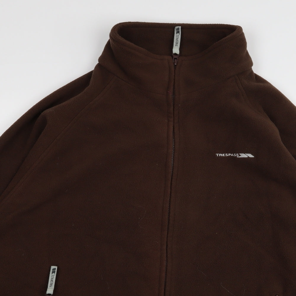 Tresspass Mens Brown   Full Zip Jumper Size XL  - fleece