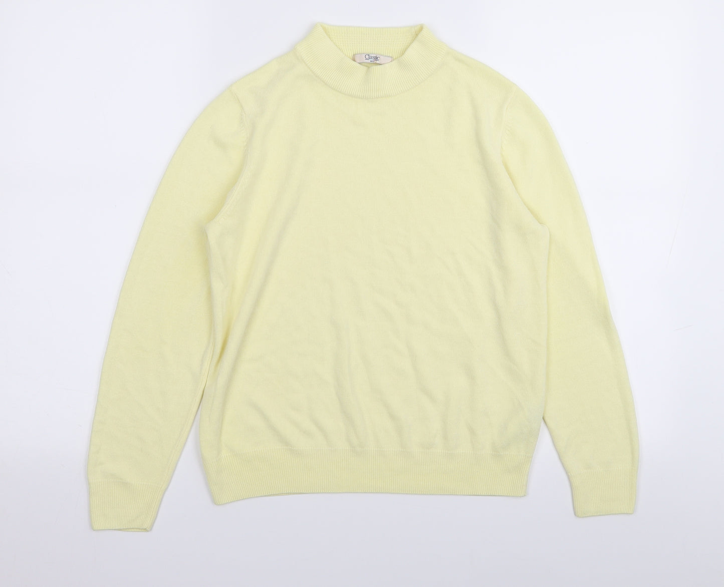 classic M&S Womens Yellow   Pullover Jumper Size 12