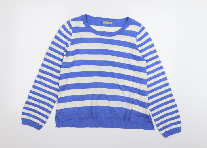 TU Womens Multicoloured Striped  Pullover Jumper Size 10