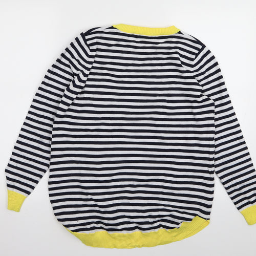 Caroline Morgan Womens Multicoloured Striped  Pullover Jumper Size 8